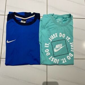 Bundle of 2pcs Nike Dri-Fit Men’s T-Shirt Crewneck Blue L-XL